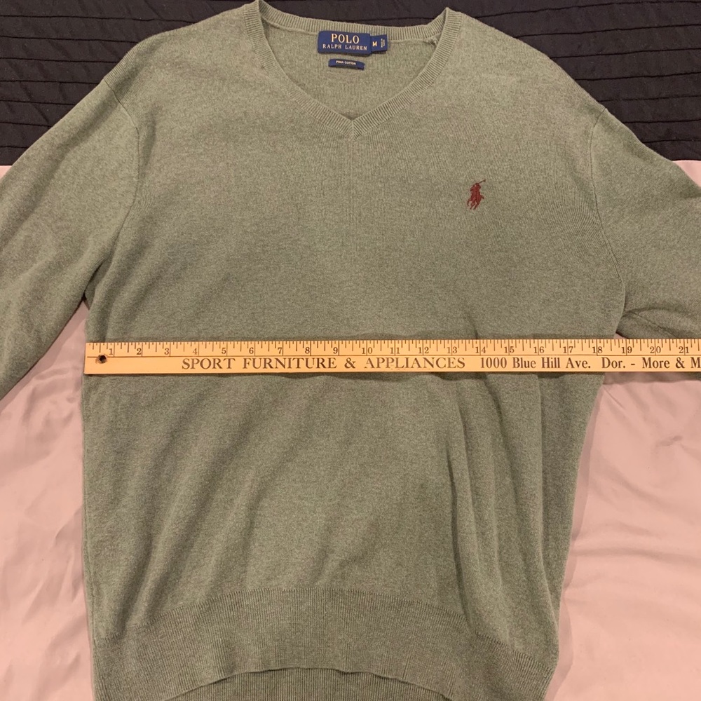 Ralph Lauren Pima Cotton V-Neck Sweater Size M